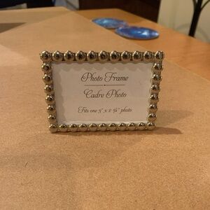 Silver tabletop mini picture frame
